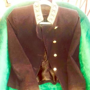 Zara  Blazer with Golden embroidery